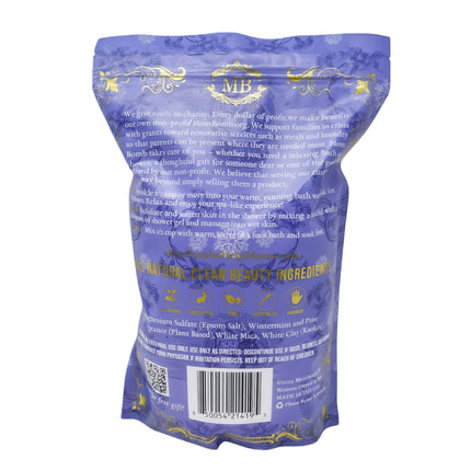 Mom Bomb Sparkling Snow Bath Soaks 3 lbs of Pure Tranquility (2 Pack)