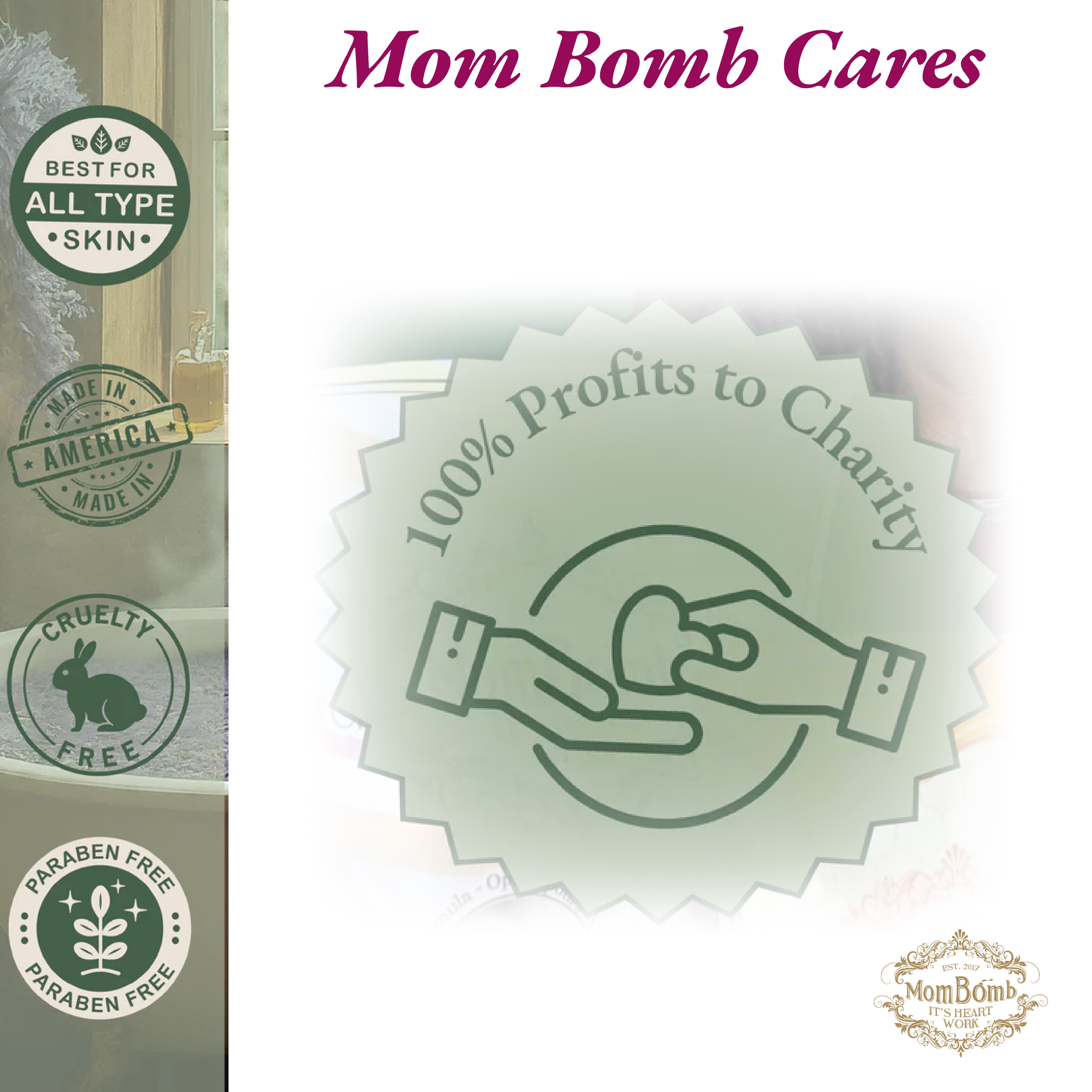 Mom Bomb Sparkling Snow Bath Soaks 3 lbs of Pure Tranquility (3 Pack)