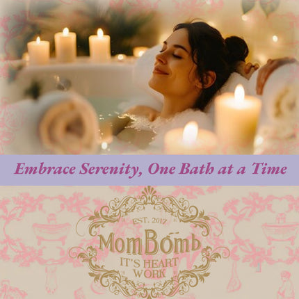 Mom Bomb Sparkling Snow Bath Soaks 3 lbs of Pure Tranquility (4 Pack)