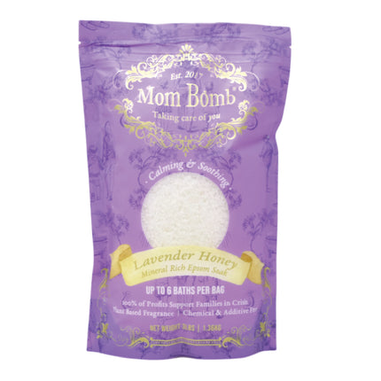 Mom Bomb Lavender Honey Bundle with (1) Bath Bomb & (1) Bath Soak