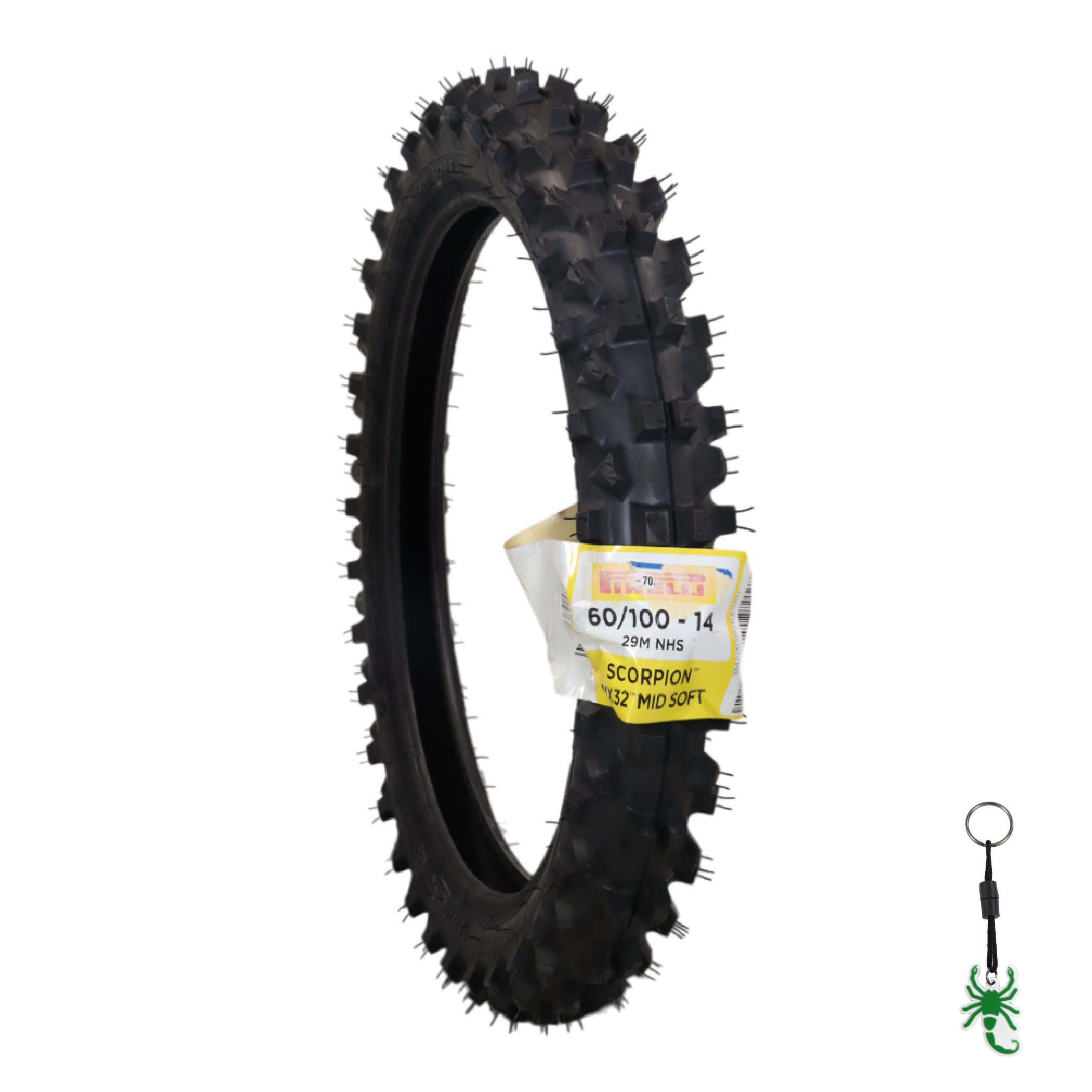 Pirelli Scorpion 60/100-14 29M MX32 Mid Soft Front Motocross Dirt Pirelli Scorpion 60/100-14 29M MX32 Mid Soft Front Motocross Dirt