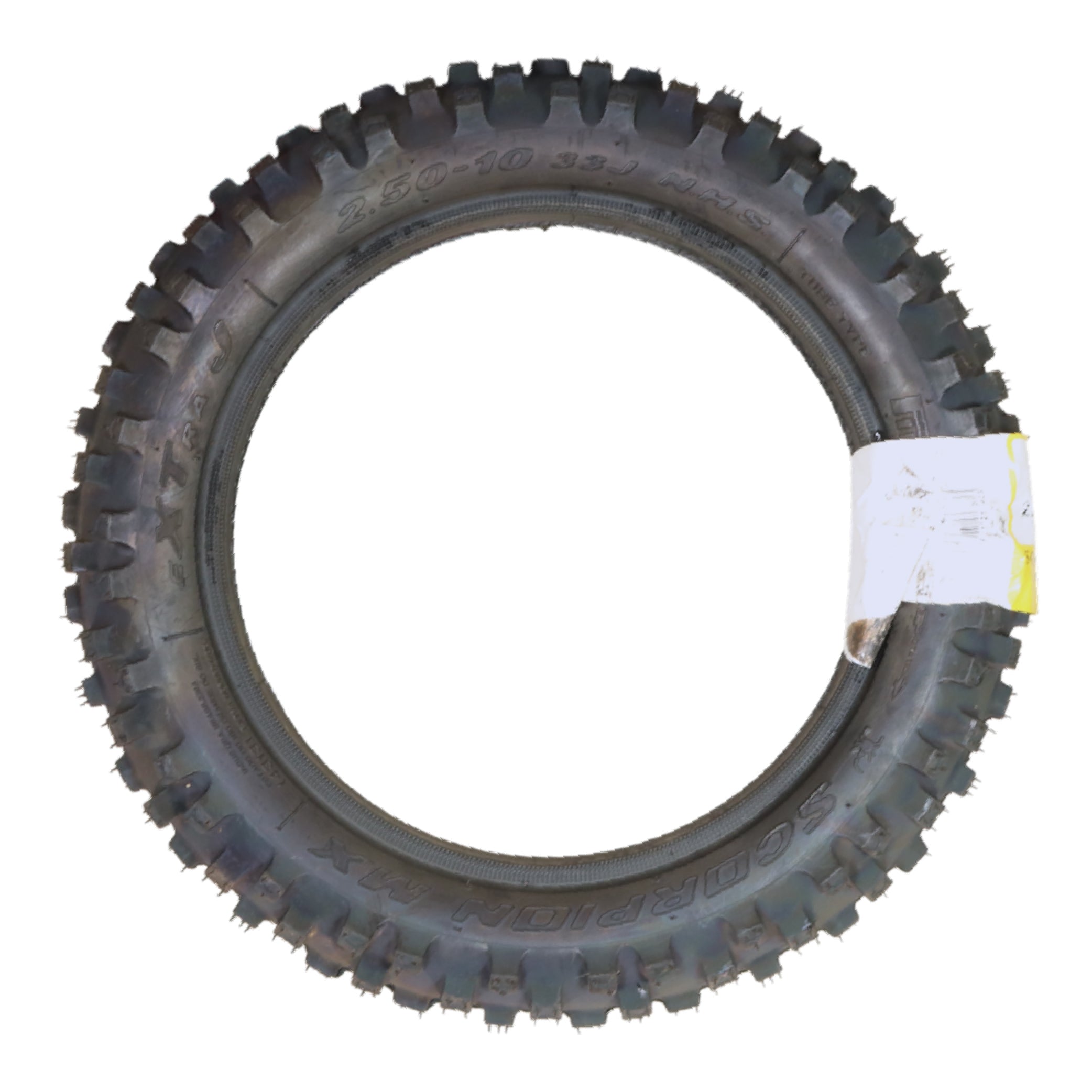 Pirelli Scorpion MX Extra J 2.50-10 33J Tube Type Front Motorcycle Tire, High-Performance Pit Bike Motocross Tire for Superior Traction and Durability