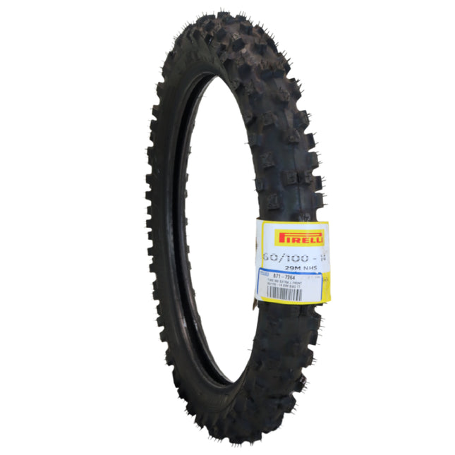 Pirelli Scorpion MX Extra J 60/100-14 Tube Type Front Motorcycle Tire, High-Performance Off-Road Motocross Tire for Enhanced Traction and Durability