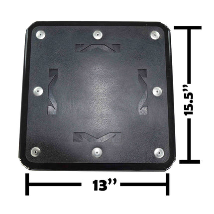 Matrix Concepts A2 Aluminum Motorcycle Stand w/ Mass Depot Sticker Pack – Blue | Lightweight Heavy-Duty 6063 Alloy Dirt Bike Stand for Motocross, Off-Road & Garage Use | Durable Non-Slip Top