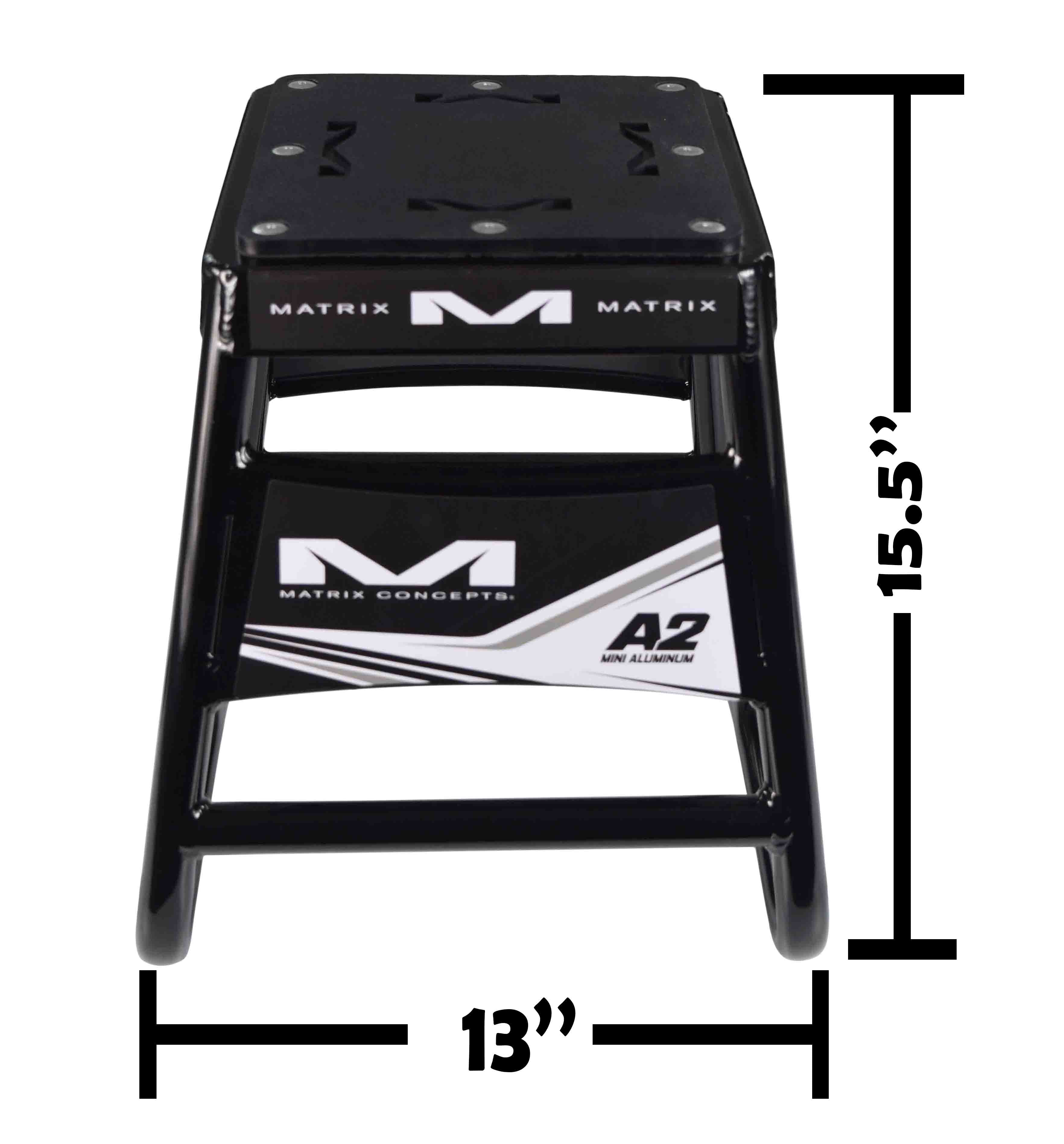 Matrix Concepts A2M Mini Stand w/ Anti-Rock Design for Dirt Bikes (Black)