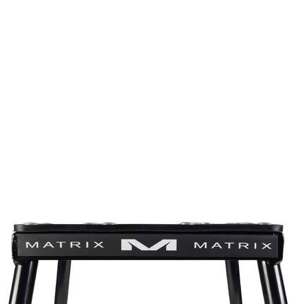 Matrix Concepts C1 Steel Stand /Mass Depot Sticker Pack - Black | Heavy-Duty Carbon Steel Motorcycle Lift | 300 lb Capacity Motocross Dirt Bike Stand | Non-Slip Rubber Top