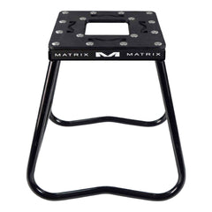 Matrix Concepts C1 Steel Stand - Black | Heavy-Duty Carbon Steel Motorcycle Lift | 300 lb Capacity Motocross Dirt Bike Stand | Non-Slip Rubber Top