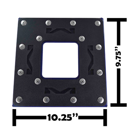 Matrix Concepts C1 Steel Stand /Mass Depot Sticker Pack - Blue | Heavy-Duty Carbon Steel Motorcycle Lift | 300 lb Capacity Motocross Dirt Bike Stand | Non-Slip Rubber Top