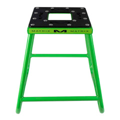 Matrix Concepts C1 Steel Stand - Green| Heavy-Duty Carbon Steel Motorcycle Lift | 300 lb Capacity Motocross Dirt Bike Stand | Non-Slip Rubber Top