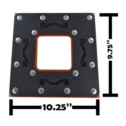 Matrix Concepts C1 Steel Stand /Mass Depot Sticker Pack - Orange| Heavy-Duty Carbon Steel Motorcycle Lift | 300 lb Capacity Motocross Dirt Bike Stand | Non-Slip Rubber Top