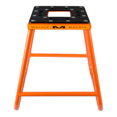Matrix Concepts C1 Steel Stand - Orange| Heavy-Duty Carbon Steel Motorcycle Lift | 300 lb Capacity Motocross Dirt Bike Stand | Non-Slip Rubber Top
