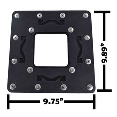 Matrix Concepts C1 Mini Steel Stand /Mass Depot Sticker Pack- Black | Heavy-Duty Carbon Steel Youth Motocross Lift | 150 lb Capacity | Non-Slip Rubber Top