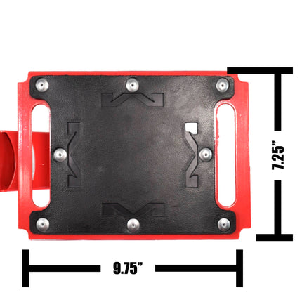 Matrix Concepts LS-ONE Lift Stand /Mass Depot Sticker Pack - Red | Foot-Operated 500 lb Motorcycle Lift | Carbon Steel Motocross Dirt Bike Jack | Self-Locking Pedal & Wide Platform with Carry Handles