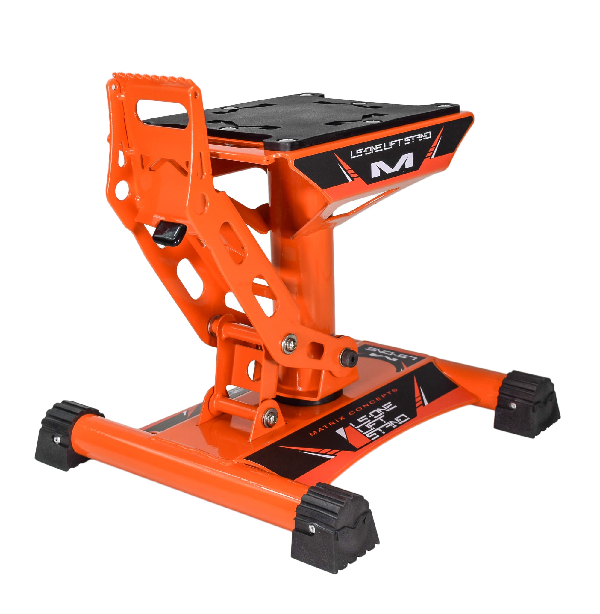 Matrix Concepts LS1 Lift Stand with 500 lbs Capacity for Dirt Bikes (Orange)