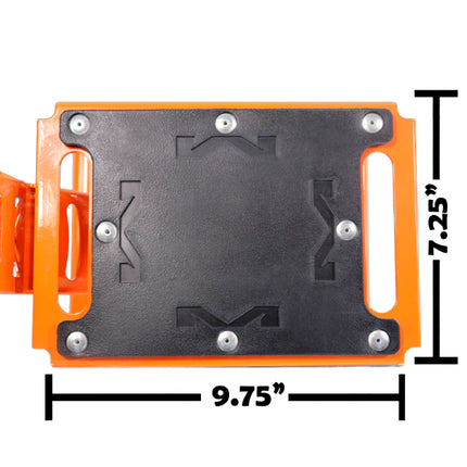 Matrix Concepts LS-ONE Lift Stand /Mass Depot Sticker Pack-Orange | Foot-Operated 500 lb Motorcycle Lift | Carbon Steel Motocross Dirt Bike Jack | Self-Locking Pedal & Wide Platform w/ Carry Handles