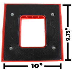 Matrix Concepts M64 Elite Stand /Mass Depot Sticker Pack- Red-Lightweight Polycarbonate Composite Motocross Lift | 10 lb Ultra-Light Design | Anti-Flex Support, Extra-Wide Feet & Customizable Panels