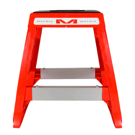 Matrix Concepts M64 Elite Stand /Mass Depot Sticker Pack- Red-Lightweight Polycarbonate Composite Motocross Lift | 10 lb Ultra-Light Design | Anti-Flex Support, Extra-Wide Feet & Customizable Panels
