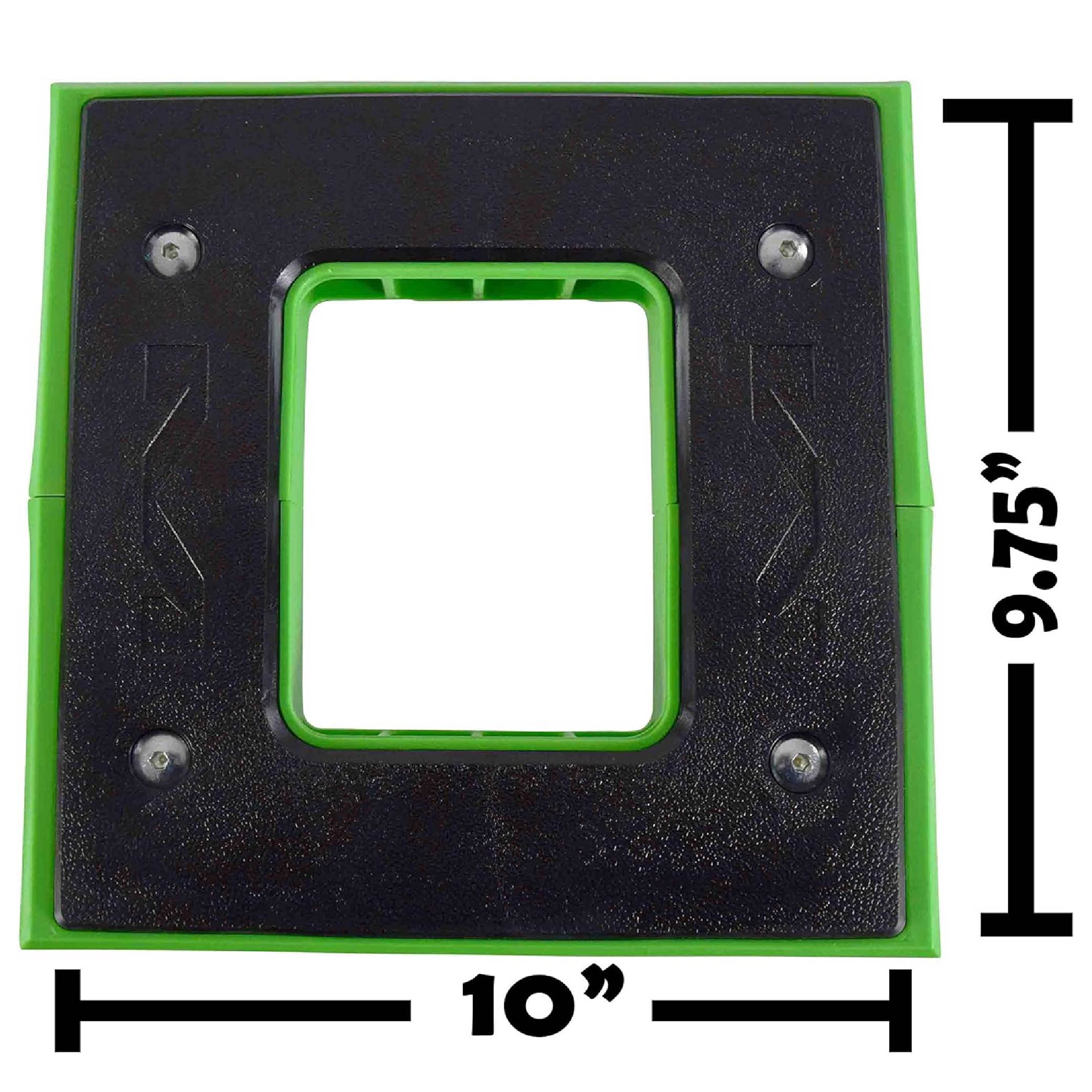 Matrix Concepts M64 Elite Stand  /Mass Depot Sticker Pack - Green | Lightweight Polycarbonate Composite Motocross Lift | 10 lb Ultra-Light Design | Anti-Flex Support, Customizable Panels