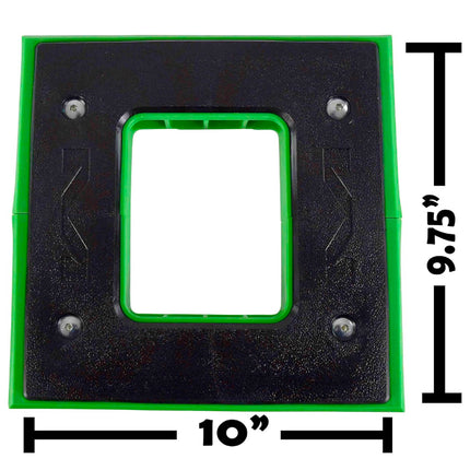 Matrix Concepts M64 Elite Stand  /Mass Depot Sticker Pack - Green | Lightweight Polycarbonate Composite Motocross Lift | 10 lb Ultra-Light Design | Anti-Flex Support, Customizable Panels