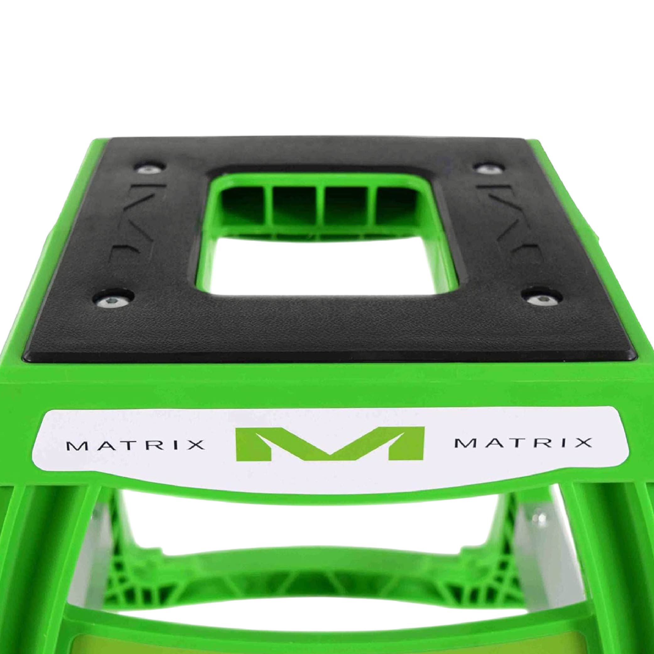 Matrix Concepts M64 Elite Stand - Green | Lightweight Polycarbonate Composite Motocross Dirt Bike Lift | 10 lb Ultra-Light Design | Anti-Flex Support, Extra-Wide Feet & Customizable Panels