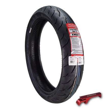 Kenda KM1 Sport Touring Front Motorcycle Tire 110/70ZR17 58W TL 110/70-17 w/Keychain