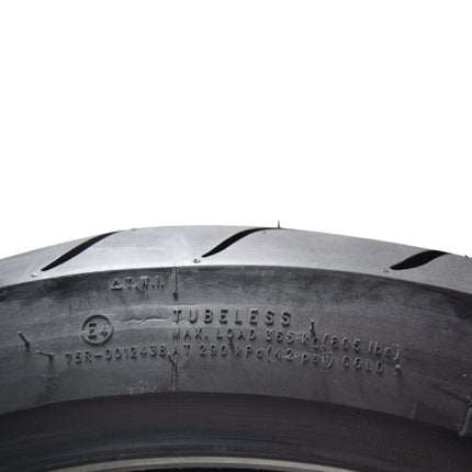 Kenda KM1 (KM001) 180/55ZR17 Rear Tire for Sport Touring Motorcycle 73W - Radial Tire with High-Speed Stability & Excellent Wet Grip w/ Keychain (180/55-17)