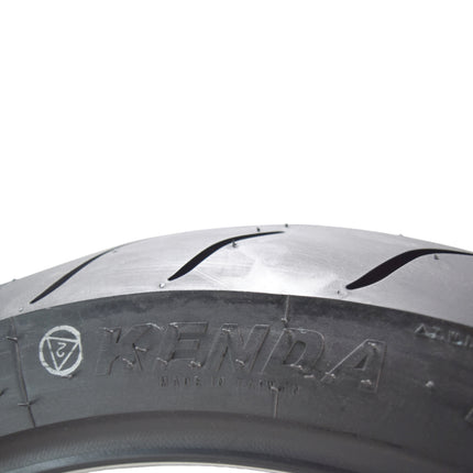 Kenda KM1 (KM001) 180/55ZR17 Rear Tire for Sport Touring Motorcycle 73W - Radial Tire with High-Speed Stability & Excellent Wet Grip w/ Keychain (180/55-17)