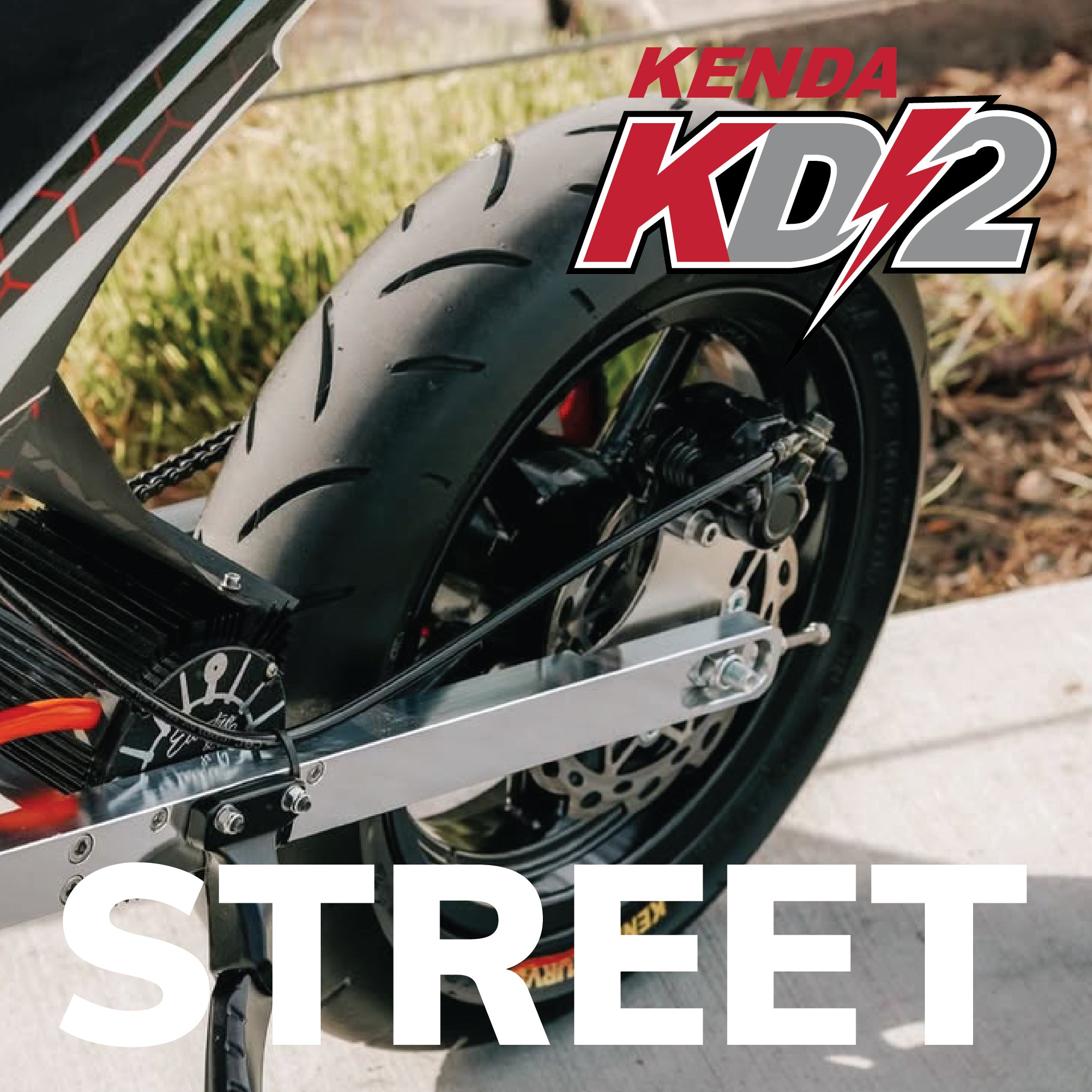Kenda KD2 Kwick 100/90-12 Front Motorcycle & Scooter Tire (100/90-12)w/ Keychain