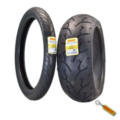 Pirelli Night Dragon 90/90-21 M/CTL 54H Front and 240/40VR18 Motorcycle Tires w/Keychain