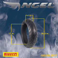 Pirelli Angel ST 120/70ZR17 (58W) Front & 160/60ZR17 (69W) Rear Motorcycle Tires – High-Performance Sport Touring Tire for Enhanced Grip, Durability & Stability – Fits Sport & Touring Bikes