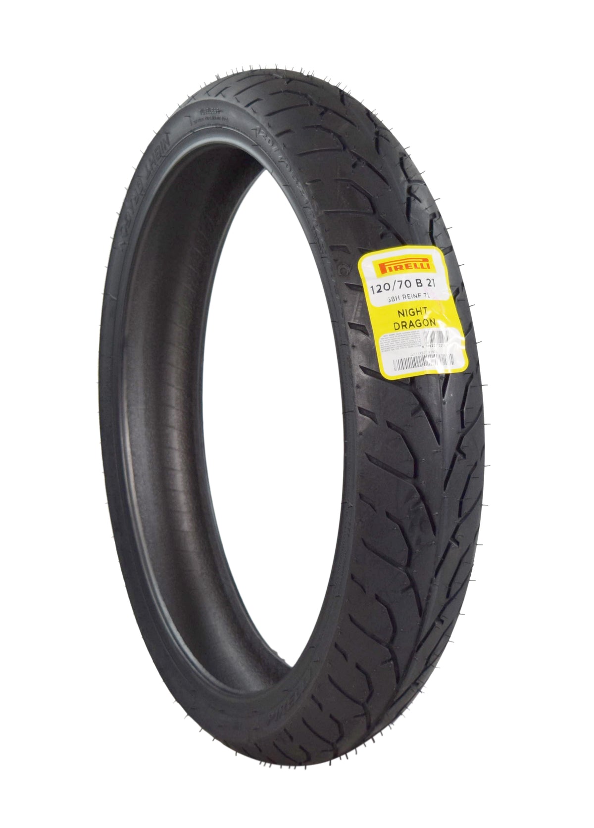 Pirelli Night Dragon Tire Set: 120/70B21 M/C 68H REINFTL Front & 240/40VR18 M/C 79V TL Rear Cruiser Motorcycle Tires - Superior Traction & Handling for High-Performance Cruisers with Keychain