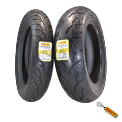 Pirelli Night Dragon 2211600 130/90B16 M/C 73H Front Motorcycle Cruiser Tire Pirelli Night Dragon 180/70R16 M/C 77H Cruiser Motorcycle Rear Tire w/ Keychain