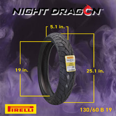 Pirelli Night Dragon 130/60B19 180/70B15 Front Rear Cruiser Motorcycle Tires Set