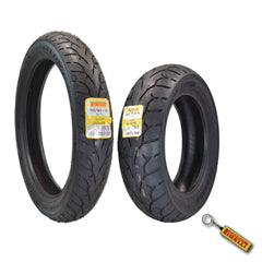 Pirelli Night Dragon 110/90-19 180/70B15 Front Rear Motorcycle Tires Set w/Keychain