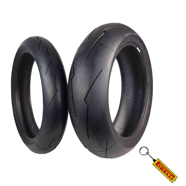 PIRELLI TIRES Front 120/70ZR17 Rear 200/55ZR17 SUPER CORSA V2 Motorcycle Tires