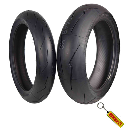PIRELLI TIRES Front 120/70ZR17 Rear 180/55ZR17 SUPER CORSA V2 Motorcycle Tires