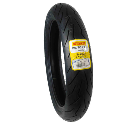 Pirelli 871-1151 Single Diablo Rosso III 110/70ZR17 54W Front Motorcycle Tire