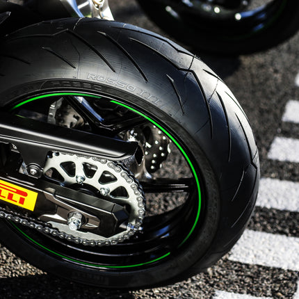 Pirelli Diablo Rosso III 120/70ZR17 Front & 180/55ZR17 Rear Motorcycle Tire Set - High Performance, Durable, & Reliable Tire for Sport/Street Bikes with Keychain
