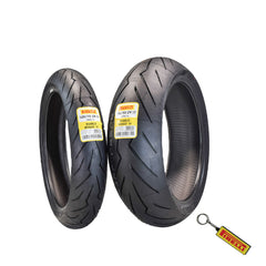 Pirelli Diablo Rosso III 120/70ZR17 180/55ZR17 Front & Rear Motorcycle Tire Set