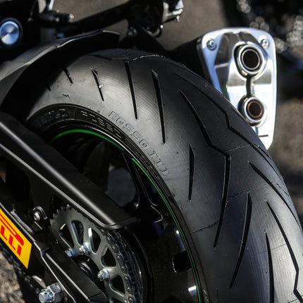 Pirelli Diablo Rosso III 200/55ZR17 78W Rear Motorcycle Tire - High Performance, Durable, & Reliable Tire for Sport/Street Bikes with Keychain
