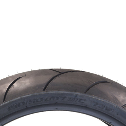 Full Bore M1 120/70ZR17 Front & 190/50ZR17 Rear Motorcycle Tires, High-Performance Radial, Superior Grip & Handling for Street & Track, 120/70-17, 190/50-17, USA Family Owned