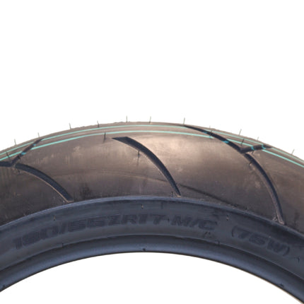 Full Bore M1 190/55ZR17 Rear Motorcycle Tire, High-Performance Radial, Superior Grip & Handling for Street Bikes, 190/55-17, USA Family Owned