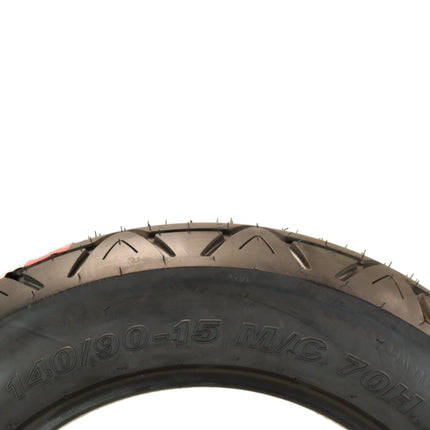 Kenda Kruz K673 140/90-15 70H, Rear Motorcycle Street Tire-Bias/Belted, H-Rated for Speeds Up to 130 MPH, All-Weather Cruiser, High Load Capacity & Long-Lasting Tread,(140-90-15 70H) w/Kenda Keychain