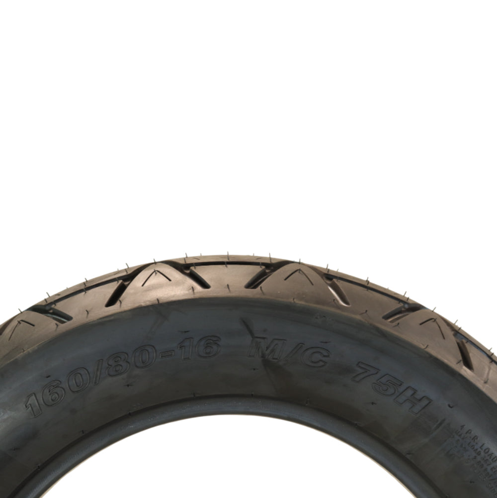 Kenda Kruz K673 Front (130/90-16 72H) & Rear (150/80H-16) Motorcycle Tire Pair - Cruiser Street Tires-High-Mileage Cruiser  Tire with Excellent Wet Grip and Stability, Includes Kenda Keychain