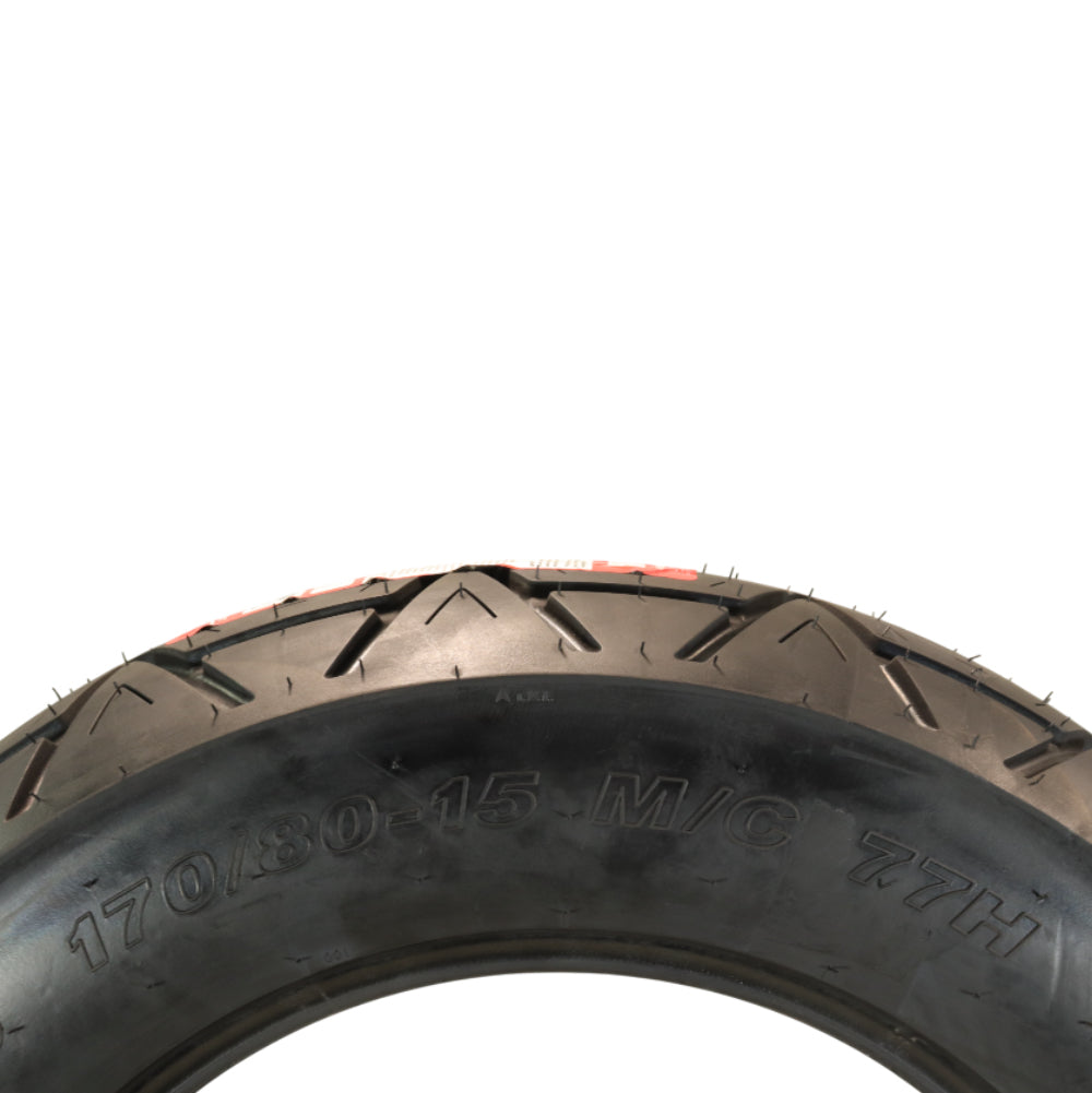 Kenda Kruz K673 (120/90-18 71H) Front & (170/80-15 77H) Rear Motorcycle Tire Pair - Cruiser Street Tires-High-Mileage Cruiser Tire with Excellent Wet Grip and Stability, Includes Kenda Keychain