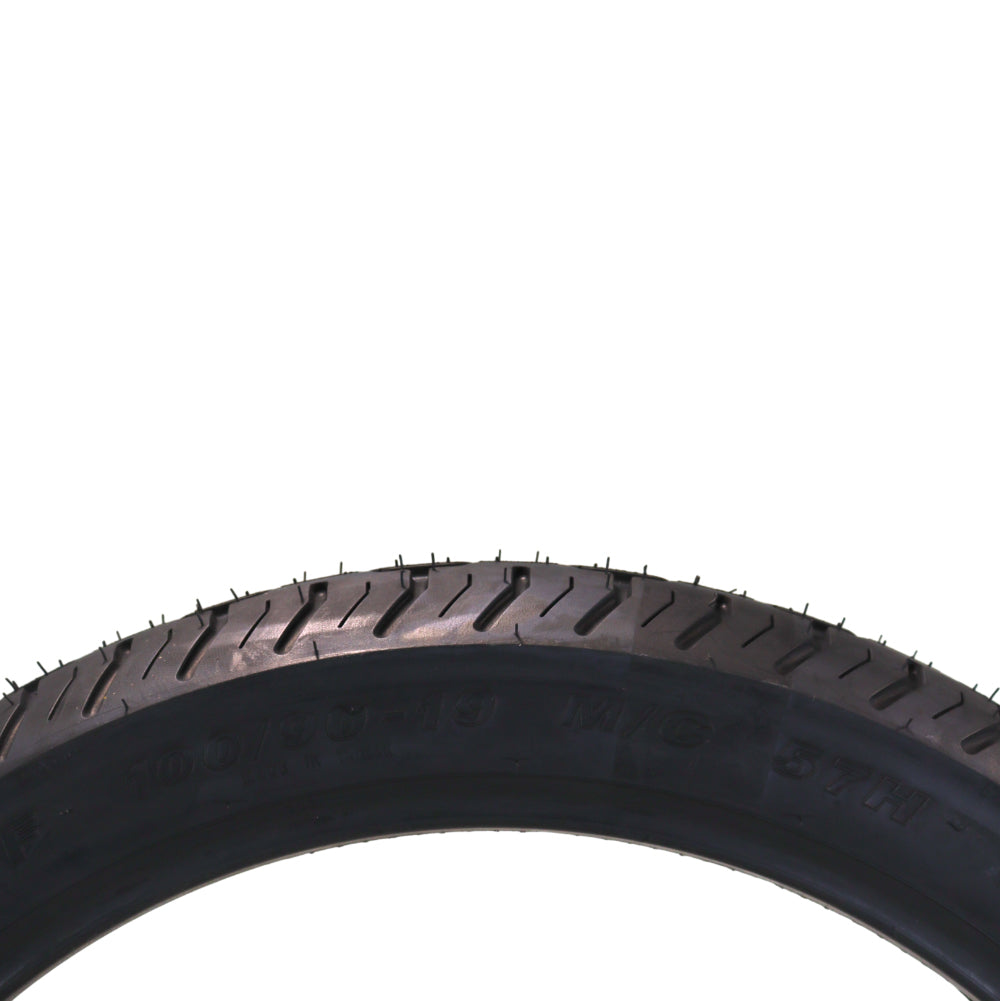 Kenda Kruz K673 100/90-19 (57H) Front Motorcycle Tire  - Bias Ply, Tubeless, DOT Approved, High-Mileage Cruiser Tire with Excellent Wet Grip and Stability, (100-90 19 57H)  Includes Kenda Keychain