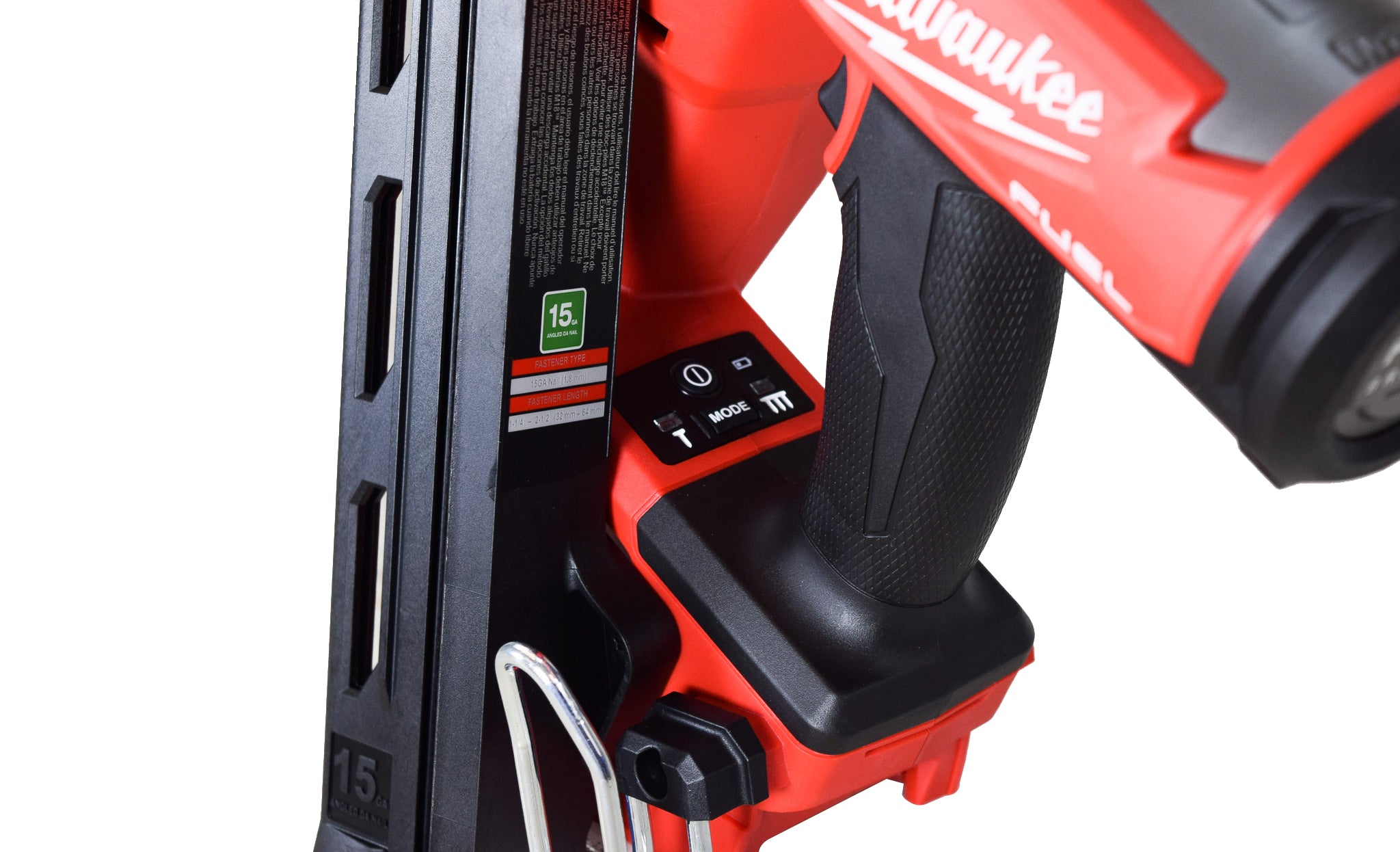 Milwaukee 2839-20 M18 18-Volt Lithium-Ion Brushless Cordless Gen II 15-Gauge Angled Finish Nailer (Tool-Only)