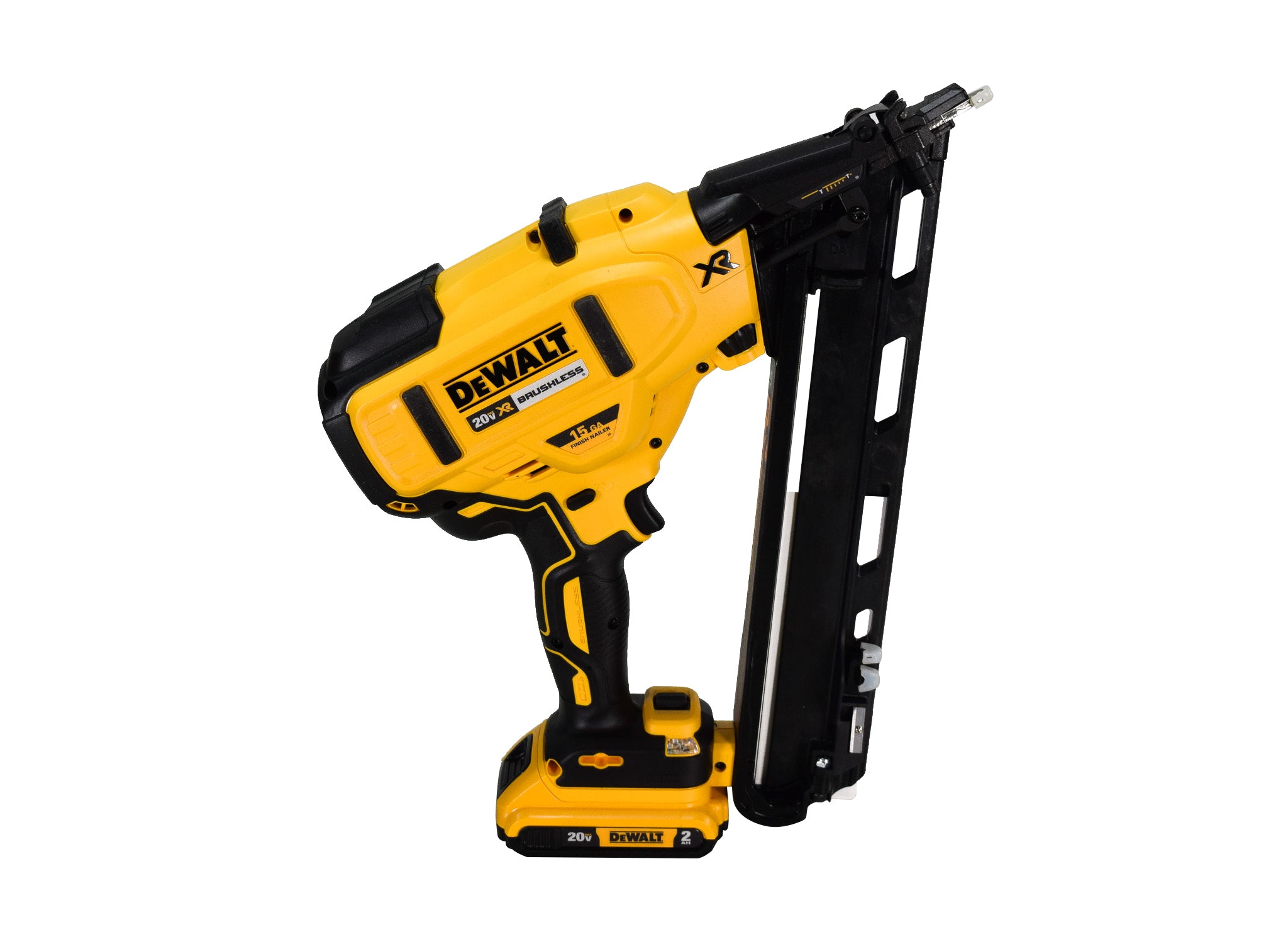 DEWALT DCN650D1 20V MAX XR 15 GA Cordless Angled Finish Nailer Kit