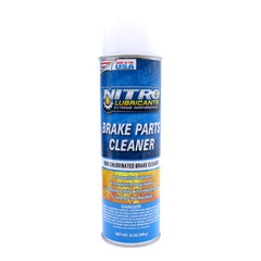 Nitro Lubricants Brake Cleaner – Fast-Drying, Non-Chlorinated Formula Removes Grease, Oil, Tar, and Brake Fluid – Residue-Free Performance – 12oz – Made in USA
