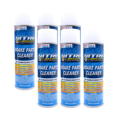 Nitro Lubricants Brake Cleaner – Fast-Drying, Non-Chlorinated Formula Removes Grease, Oil, Tar, and Brake Fluid – Residue-Free Performance – 12oz – Made in USA (6-Pack)